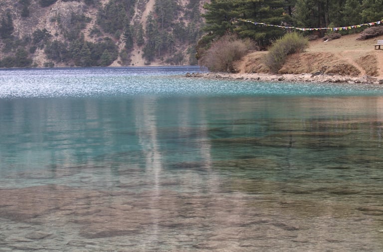 phoksundo lake in dolpo - nepal trekking