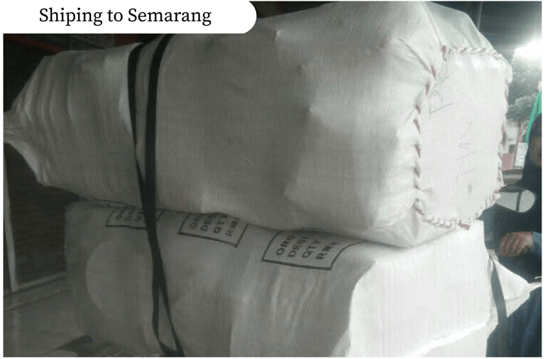 Proses pengiriman tas anyaman jali jali handmade Craftvitas Indonesia ke wilayah Semarang