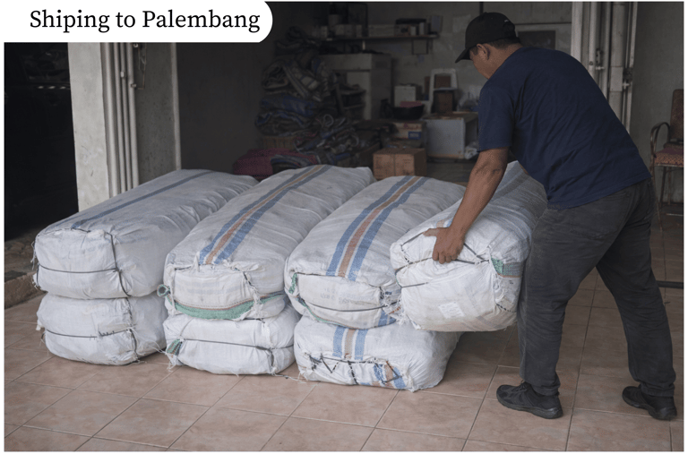 Pengiriman tas anyaman jali jali Craftvitas ke Semarang untuk distribusi dalam negeri