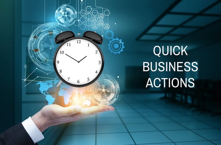 Quick business actions