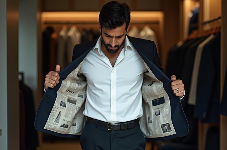 Boutique-style Interlining printing for custom made-to-measure orders