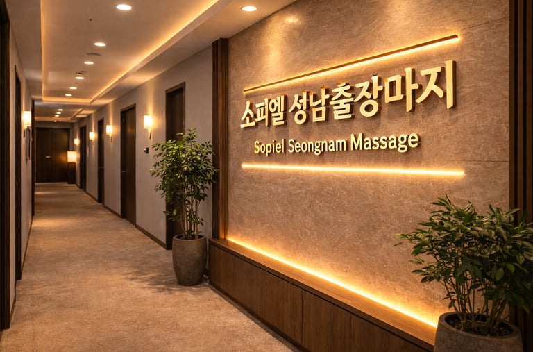 소피엘 성남출장마사지 마사지샵 복도