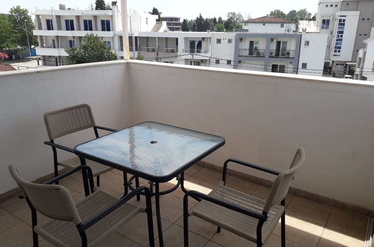 a table with chairs and a table with chairs