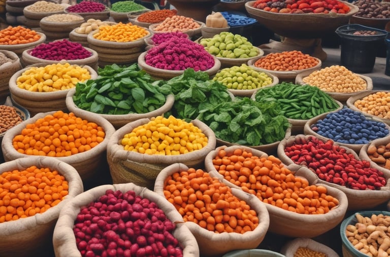 Beautifully designed African fabrics displayed elegantly.