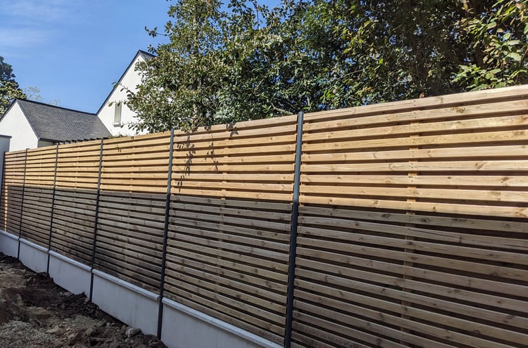 Cloture en bois la trinité sur mer