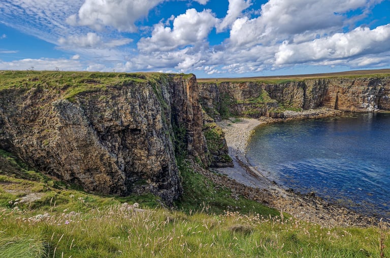 Brough of Deerness Mull head