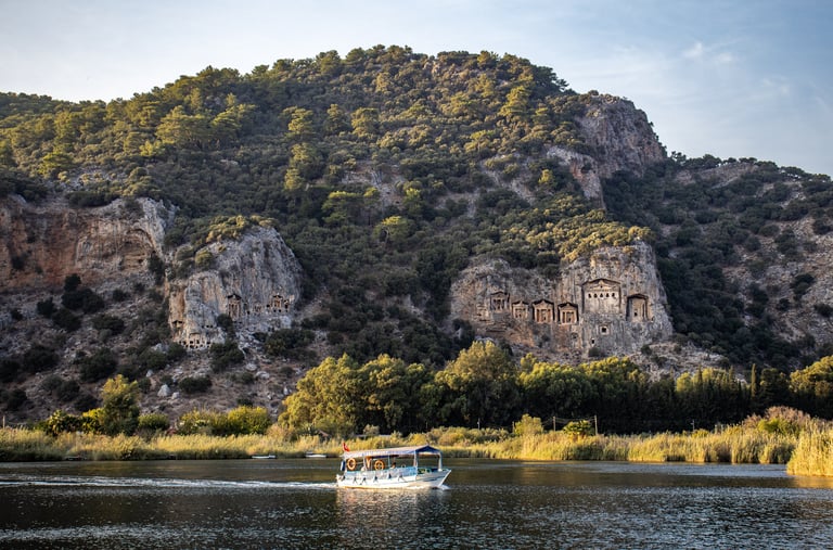 Dalyan tombes van Kaunos