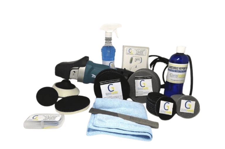 Kit glass tools repair para eliminar las rayas en los vidrios