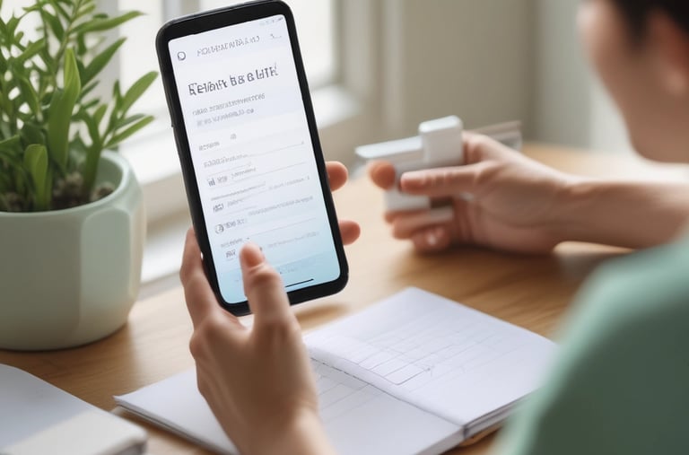 A warm, inviting scene of a person practicing daily self-care in a cozy home environment.