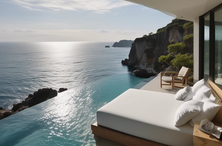 Bathroom in deluxe room with modern fixtures and clean design.