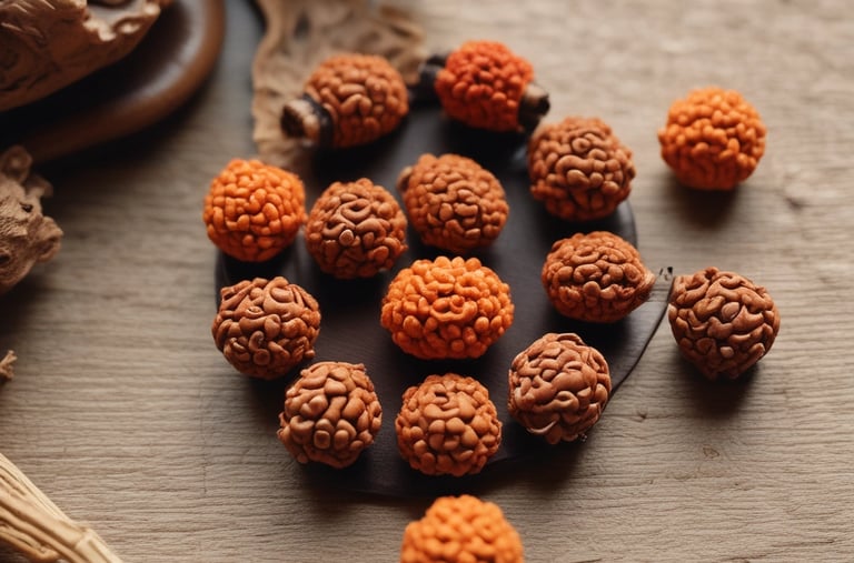 A close-up of fashion accessories including a black belt with a silver Medusa logo buckle, a rose gold analog watch with a black strap, and a folded red tie on top of blue and white clothing material.