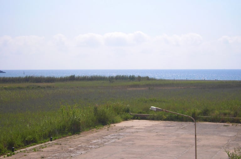 Old fishing pier of Portmán, which after the ecological disaster of the siltation of the bay was sur