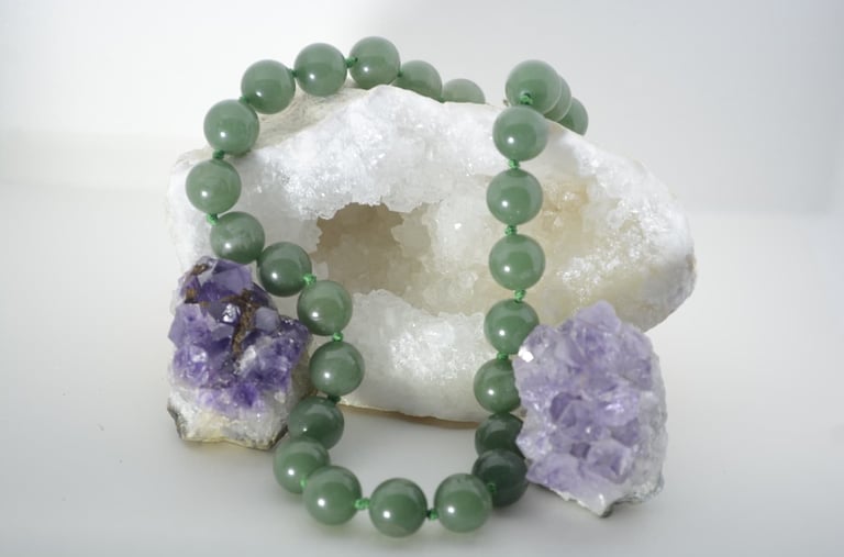 COLLAR AVENTURINA VERDE