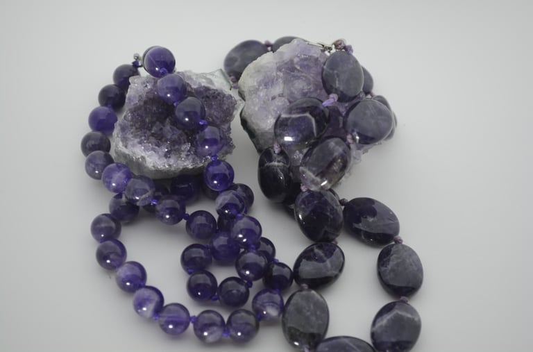 COLLARES AMATISTA