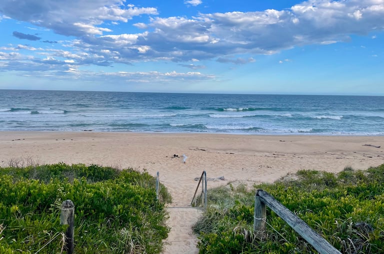 Beach access to Diamond Beach
