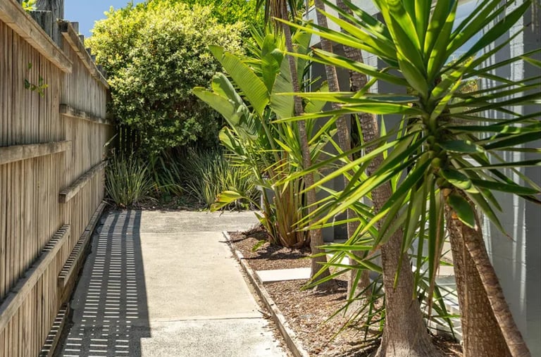 Private access to apartment and private enclosed yard