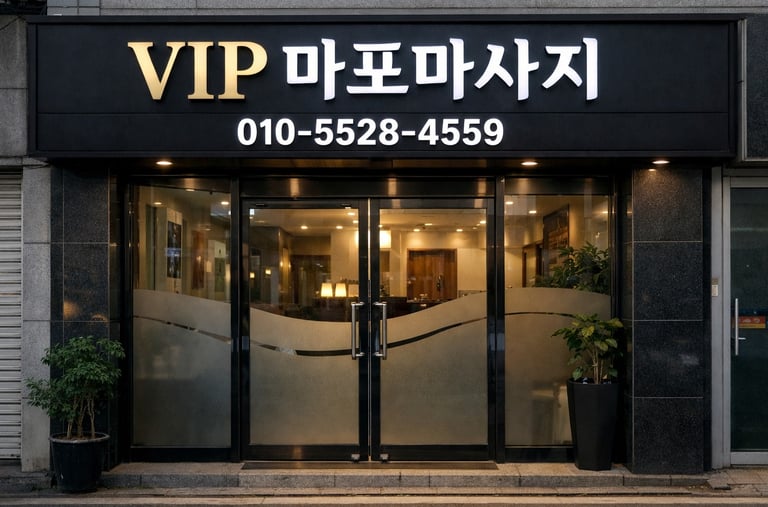 VIP 마포마사지 매장 전면