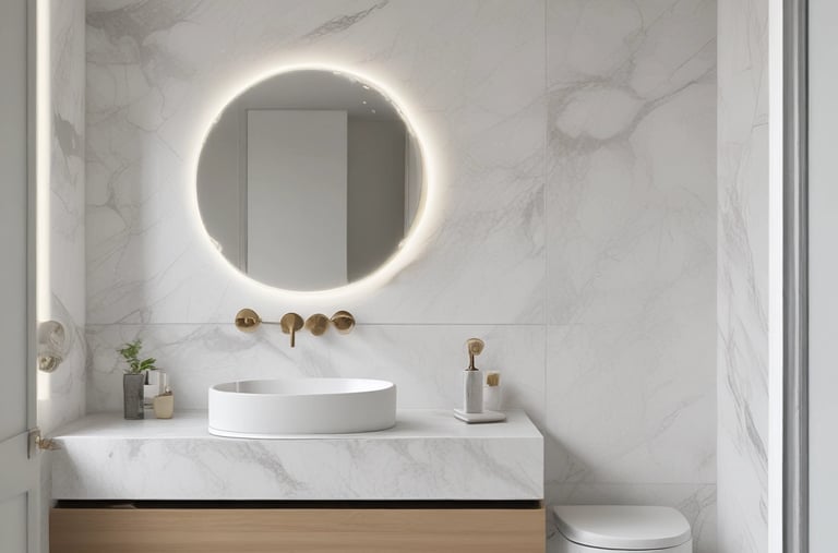 Elegant vanity cabinet design from Italy