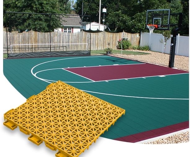 PP Modular Tiles Half basketball court