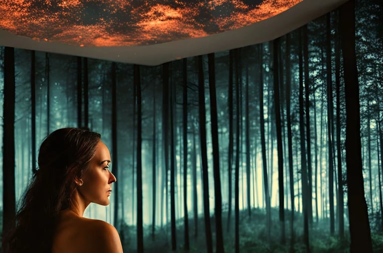 femme profitant d'une expérience immersive au sein d'un spa