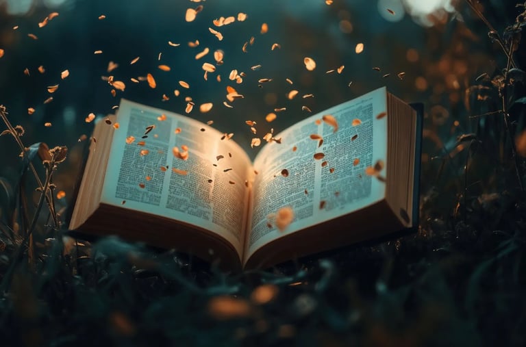 livre ouvert évoquant le concept narratif nécessaire lors de la création d'un spa