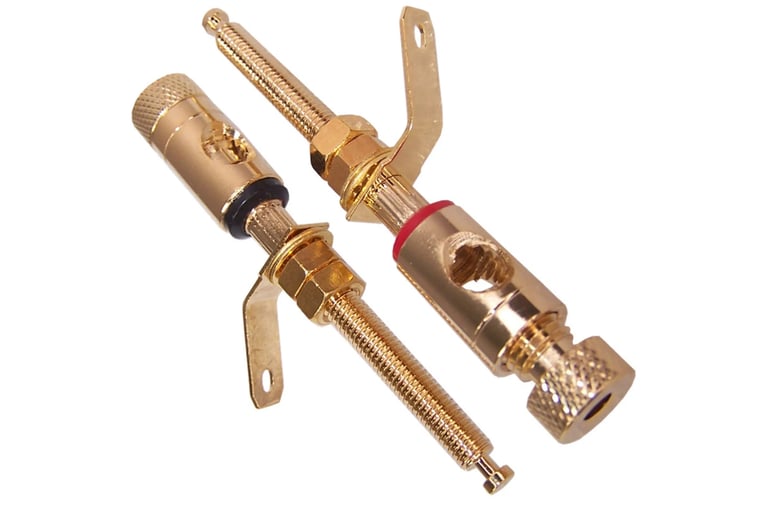 Material gold speaker terminal connector can be used in Fölkel Audio hi-fi speakers