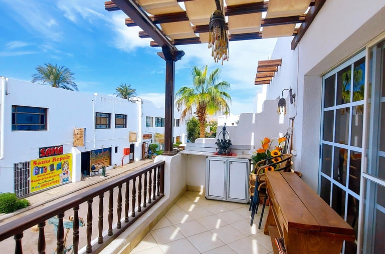 1 bedroom delta first floor with balcony close to the entrance  