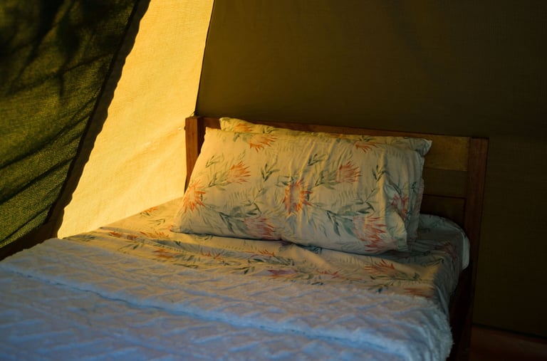 Tent interior