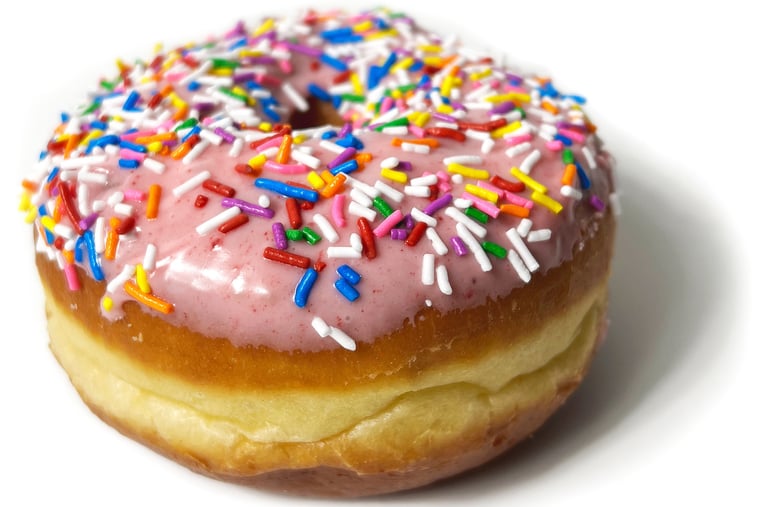 Strawberry Sprinkle Simpsons Donut