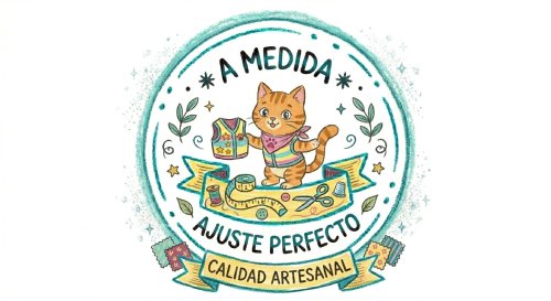 ilustracion de un gato que dice que hacen ajustes a la medida