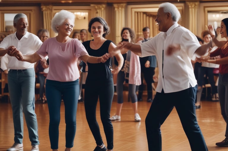 A group workshop where families engage in mindfulness and wellness activities.