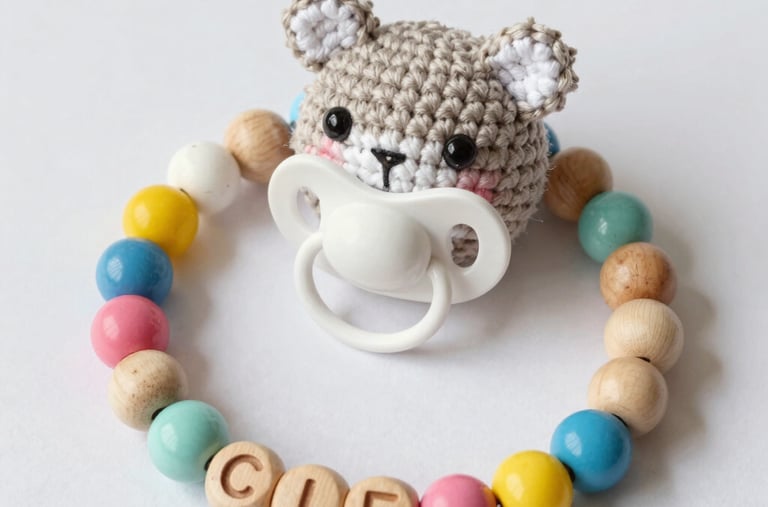 Artisan hands weaving colorful threads into a small decorative item.