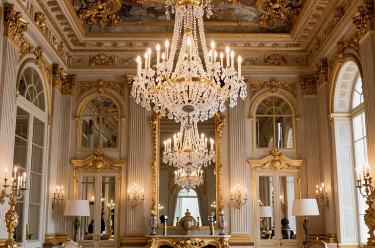 Detalhes de um quarto de hotel luxuoso em Londres.