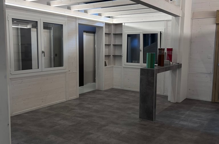 Travi in legno moderne spazzolate