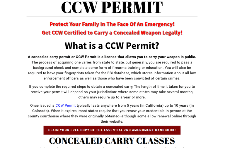 Sarasota concealed carry classes
