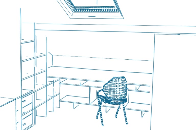 Bureau sur mesure Shelfi – Hauts-de-Seine – agencement optimisé même en espace contraignant