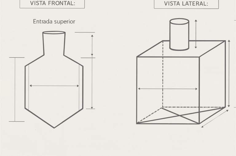 liner formado con boquilla superior con opción de sellado y fondo plano