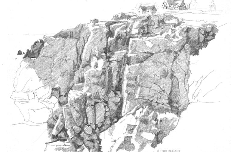 Dessin mine de plomb sur papier A4 - © Eric Durant