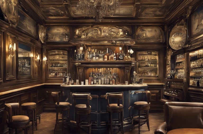 An empty bar room