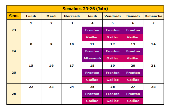 Calendrier