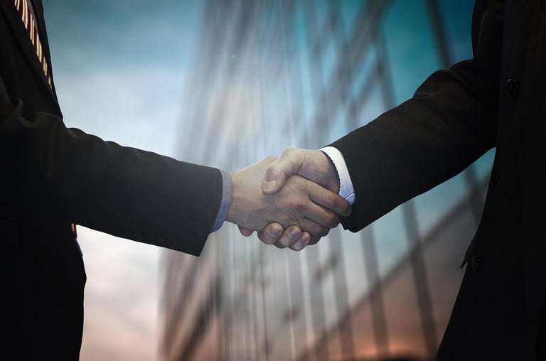 Naukri Bazar Consultancy successful client partnership with handshake