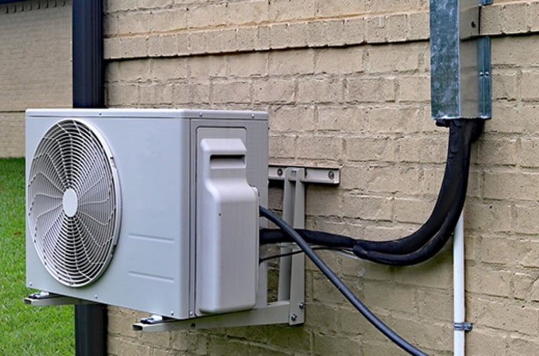 ısı pompası kurulumu ve montajı yapılmış hali