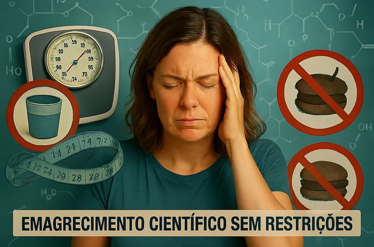 `Metabolismo lento por déficit calórico extremo - Gráfico científico`