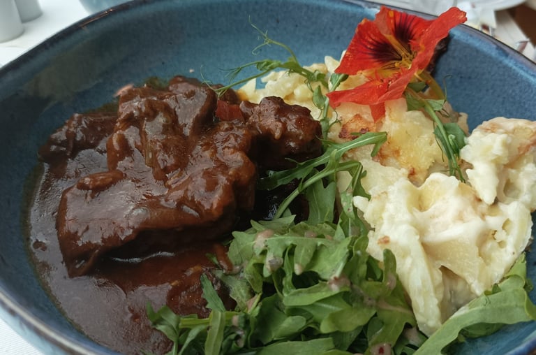 Provençal Stew and Potatoes Dauphinoise.