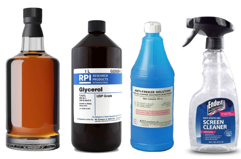 Alcohols are presented in wide range of different products. It is not only the booze.