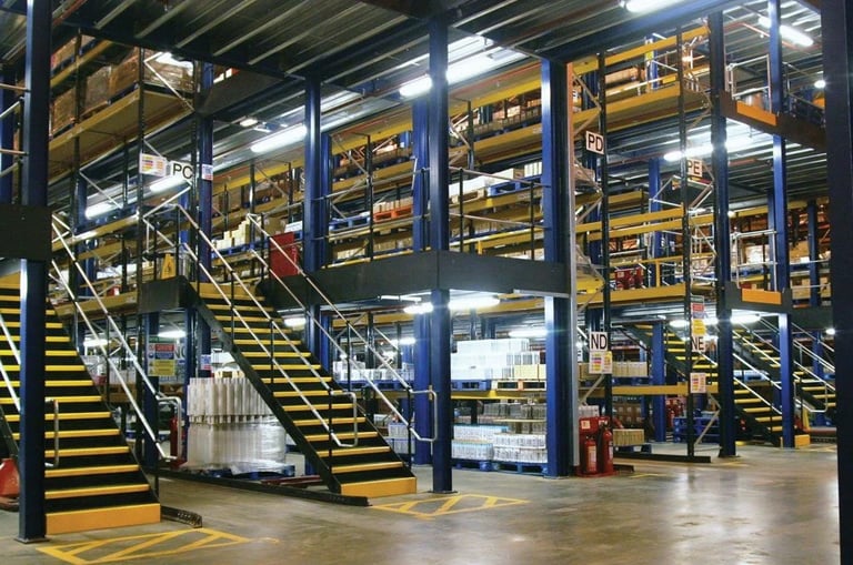 Custom Building-Column-Connected-Mezzanines-Equipement-Industriel-RC-1024x681