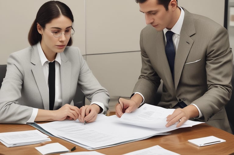Group of former athletes collaborating on a business plan around a table.