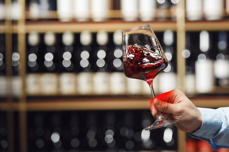 Sommelier pouring Argentine Malbec wine during a guided tasting experience in Buenos Aires