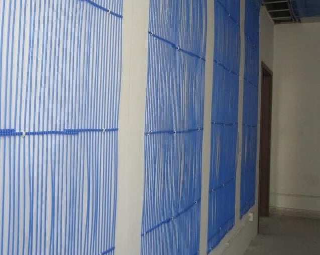 capillary mats used for wall heating