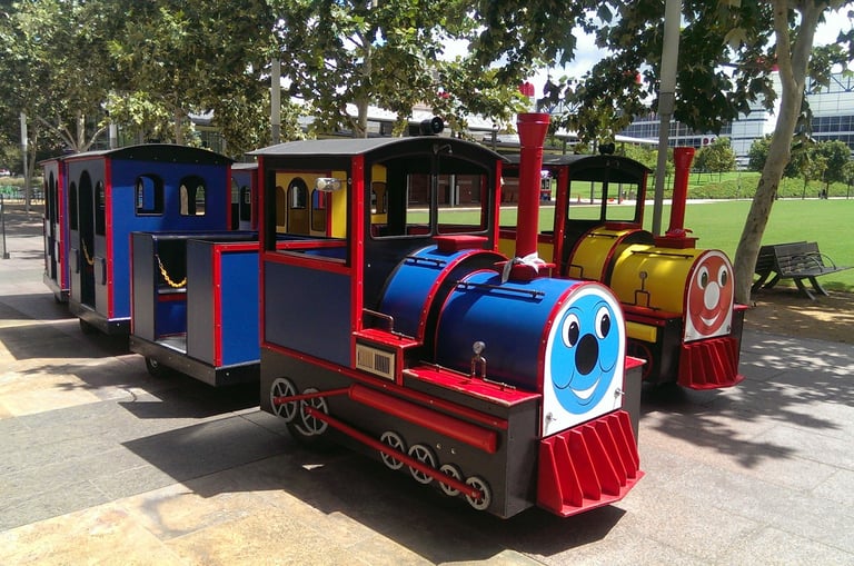 Houston trackless train 